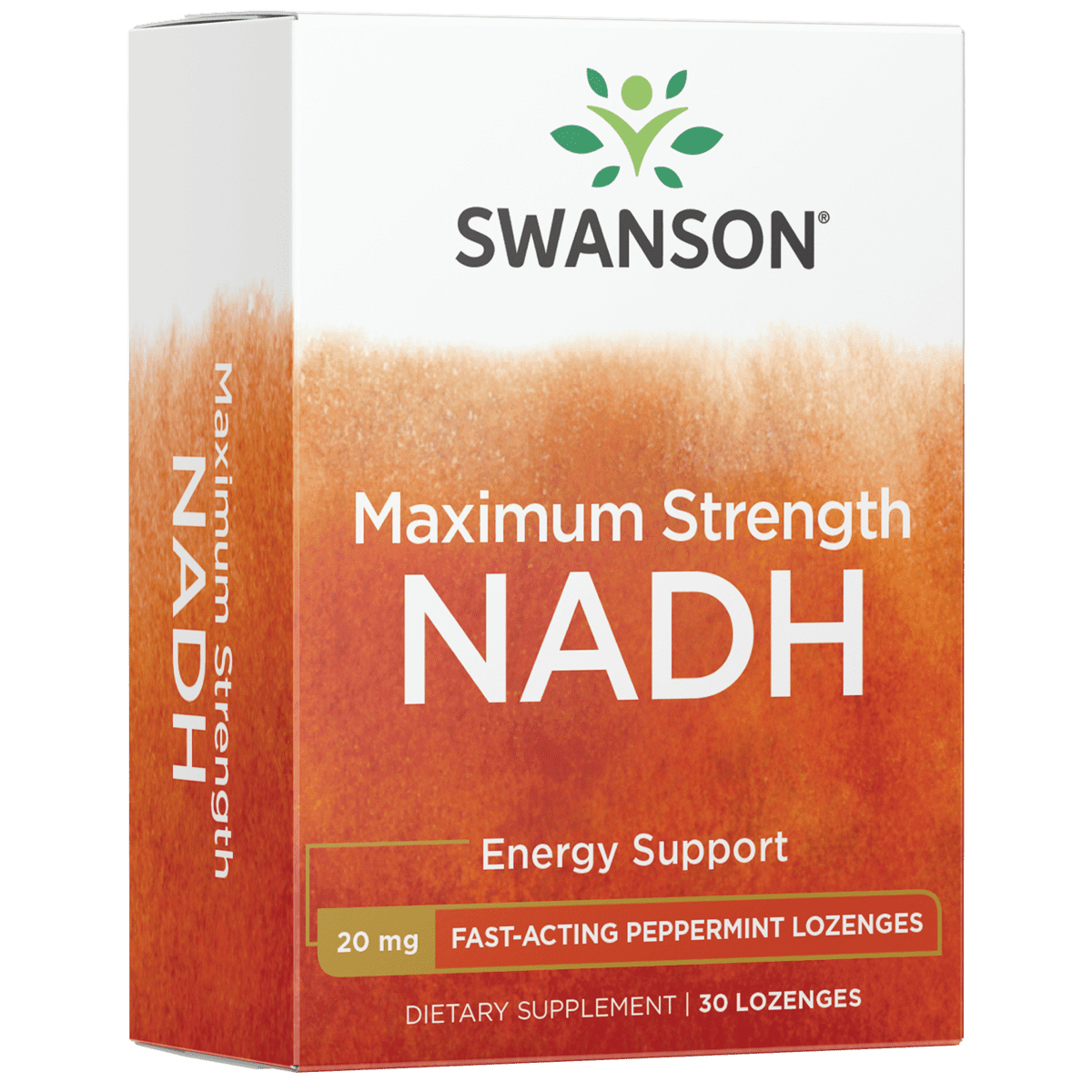 Swanson Dietary Supplement Fast-Acting Maximum Strength Nadh 20 mg ...