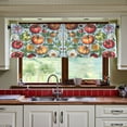 thumbnail image 3 of Yayeee Kitchen Curtains Tier Set of 2 Light Filtering 57"x36" Over Sink Window Panels, Floral Tomatoes, 3 of 7