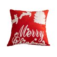 thumbnail image 2 of PEONAVET Polyester Pillowcase Christmas Pillowcase Christmas Tree and Christmas Snowflake Embroidery Pillowcase About 18 X 18 Inches Suitable for Christmas Decoration Home Decoration, 2 of 6