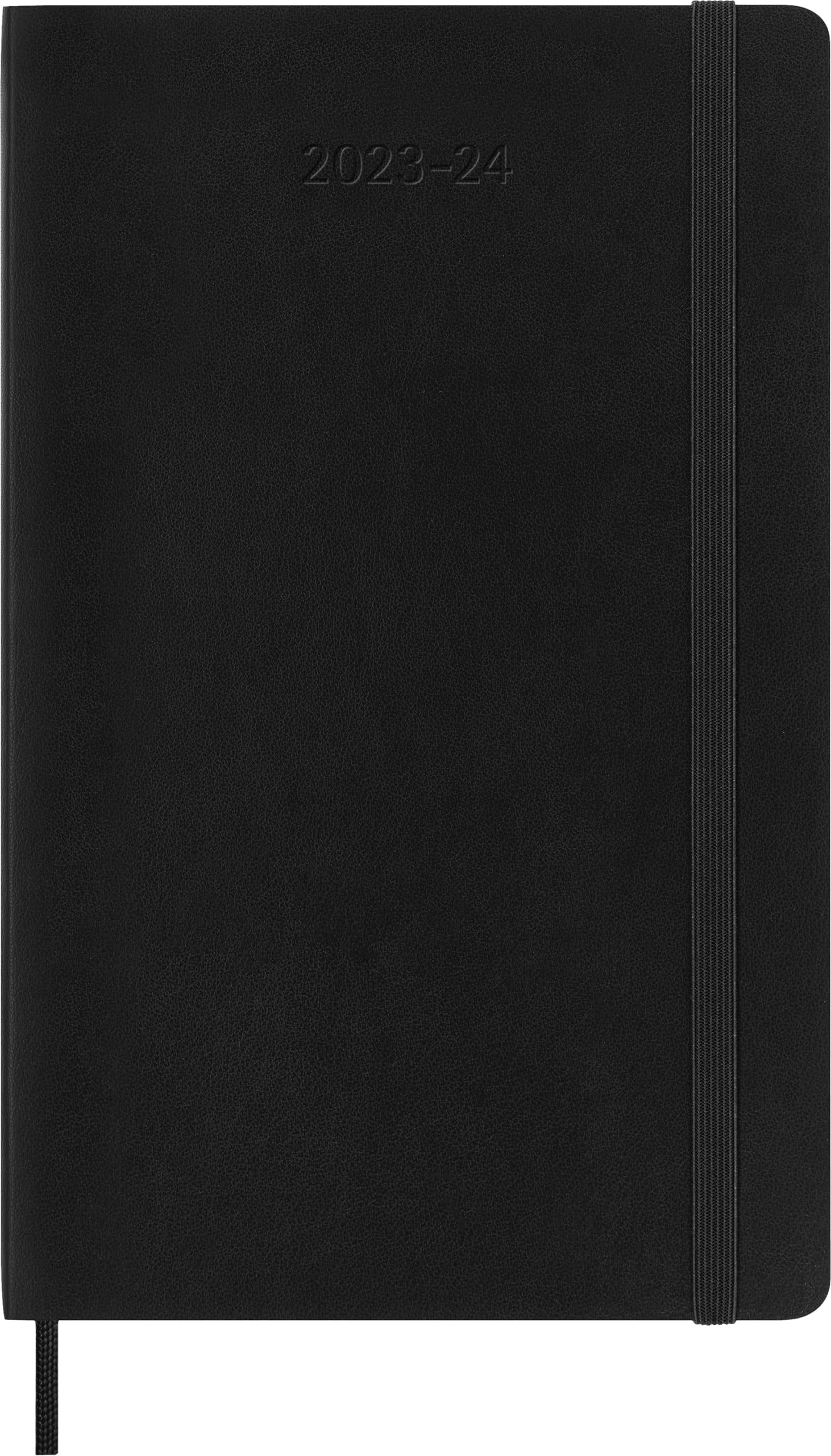 Moleskine Classic 18 Month 2023-2024 Weekly Planner, Soft Cover, Large (5" x 8.25"), Black