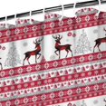 thumbnail image 3 of Red and White Christmas Reindeer Pattern Shower Curtain 72"x72" ,Bathroom Decorative Shower Curtains Set with 12 Hooks,Modern Waterproof Washable Shower Curtain, 3 of 6