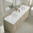 thumbnail image 3 of James Martin Vanities 424-V72-3Af Lorelai 72" Double Basin Wood Vanity Set - Light Natural, 3 of 7