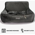 thumbnail image 6 of Nandog Pet Gear Luxury Dog Car Seat Bed (Large Quilted Dark Gray), 6 of 6