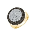 thumbnail image 2 of AFFY 3.25 Cttw Round White & Brown Natural Diamond Cluster Ring In 14K Solid Gold -Ring Size-9.5, 2 of 2