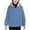 C-Blue560, variant on Womens Hooded Fuzzy Coat Thickened Loose Fit Solid Color Zipper Hoodies Soft Autumn Winter Cozy Coat