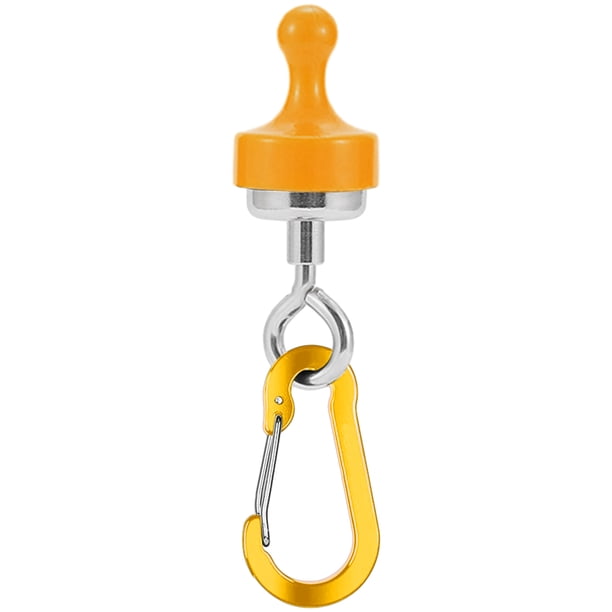 Gancho Magnético para Acampar Mosquetón en Forma D Accesorios Al Aire Libre () Naranja