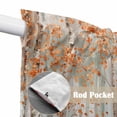thumbnail image 2 of Orange Grey Forest Kitchen Window Curtains, Swag Curtains Valance for Bedroom Living Room Bathroom, Grey Modern Art Oil Painting Rod Pocket Window Treatment Curtain Block Drapes 2 Panels 36"x36", 2 of 9