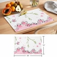 thumbnail image 6 of Cherry Blossoms Branches Placemats Set of 1, Pink Floral Non-Slip Place Mats Washable Table Mats for Kitchen Dining Table Decorations Indoor/Outdoor, 6 of 9