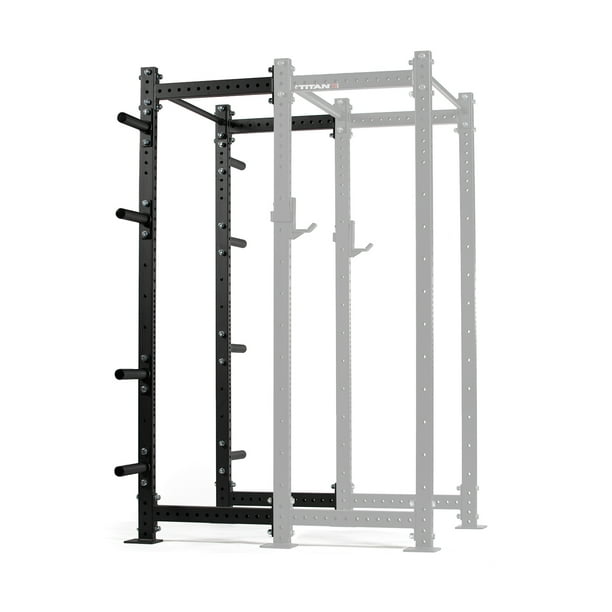 Titan Fitness T3 Series Black Tall 24in Depth Power Rack Extension Kit