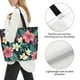 thumbnail image 3 of Balery Green Tropical Leaves Bolsa Tote Estilo Estético con Cremalleras, Bolsa de Hombro, Bolsa de Compras Grande y Plegable, 3 of 8