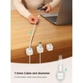 thumbnail image 6 of JOYROOM 6 Pack Magnetic Cable Clips Cord Holder, Under Desk Cable Management Organizer, White, 6 of 7