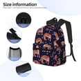 thumbnail image 5 of Daiia Leopard Print School Backpack for Men Women, Unisex Large Waterproof Bookbag Schoolbag Casual Daypack for High School/College/Teens/Travel/Work Black, 5 of 8