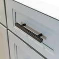 thumbnail image 5 of Modket M1610 Modern Euro Bar Cabinet Handle 304 Stainless Steel — 10" Overall Length, 7-1/2" (192mm) Hole Centers, Matte Black— 25-Packs, 5 of 6