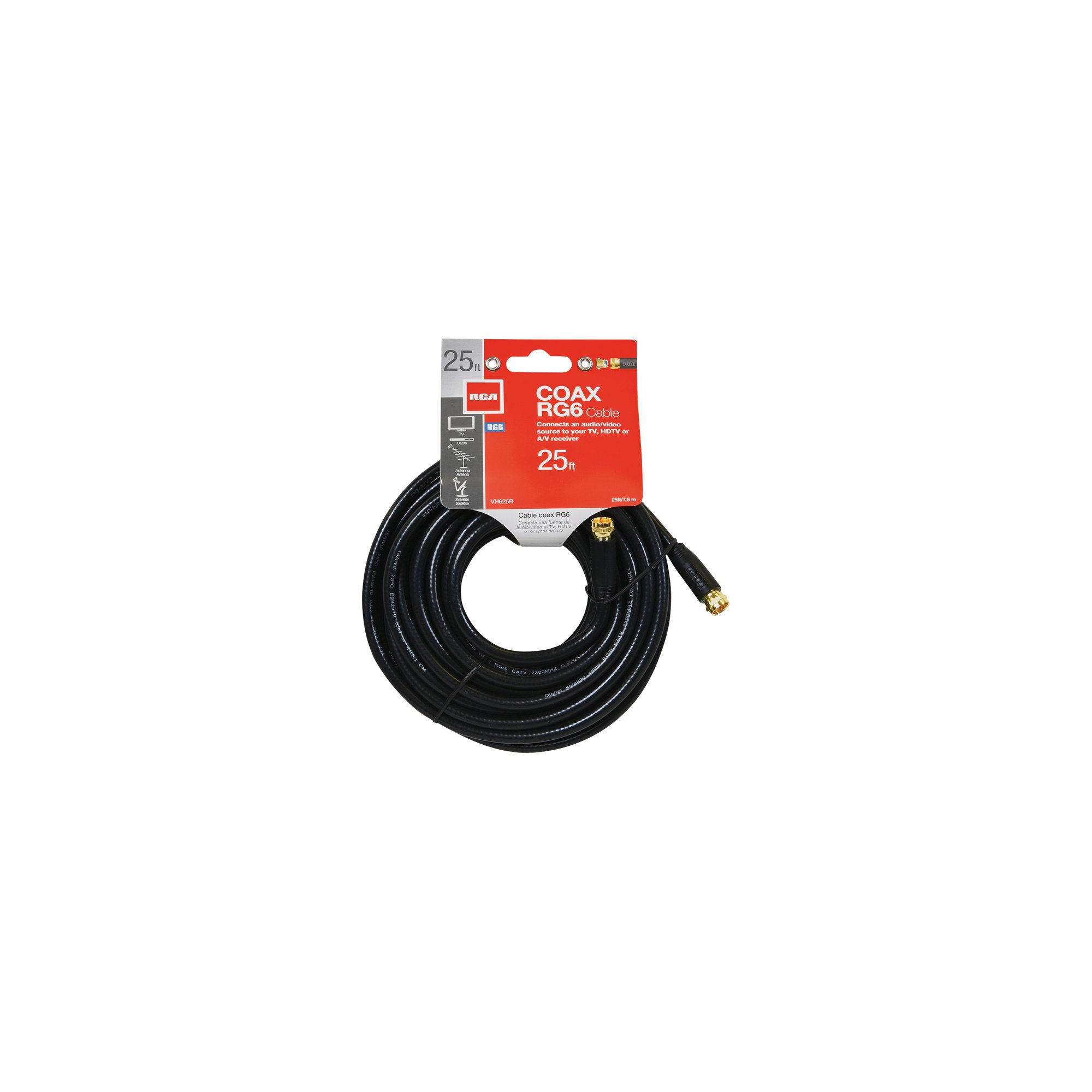 Voxx Accessories RCA RG6 Coaxial Cable - Pack of 5