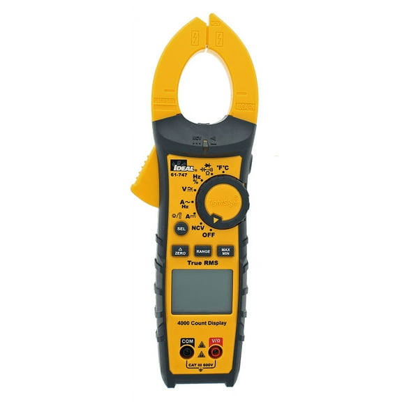 IDEAL Electrical 61-747 TightSight 400 Amp 600-Volt Digital Truerms AC/DC Clamp Meter