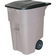 thumbnail image 6 of Rubbermaid Commercial Products BRUTE Roll-Out Trash Can with Lid, Square, 50 Gallon, Gray, 6 of 6