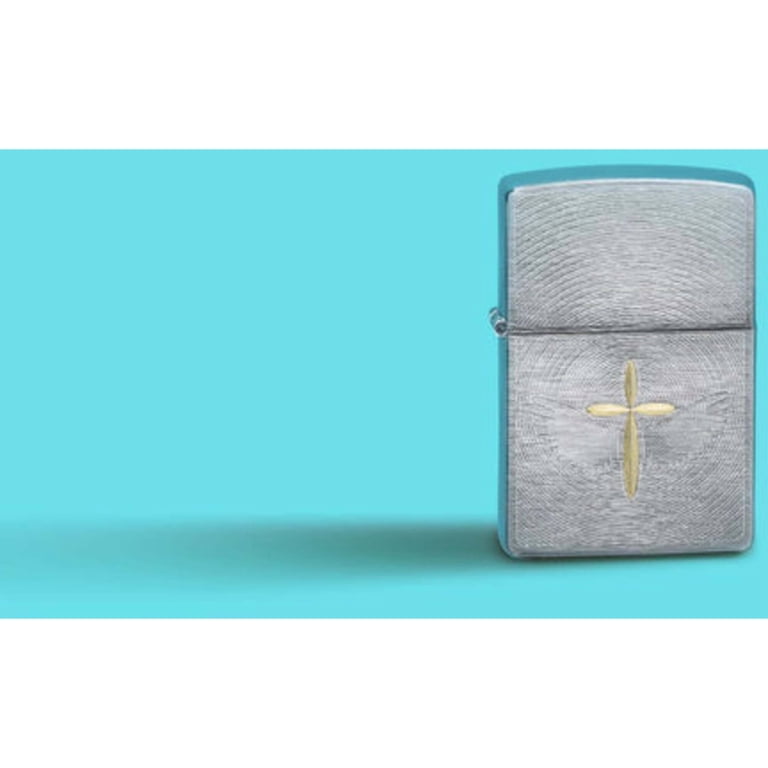 Zippo 46479 Angel Aura Design Brushed Chrome Metal Pocket Lighter