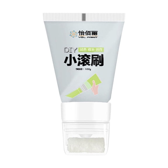 Kchsji Wall Repair Paint with Small Roller, Graffiti Cover for Quick Wall Touch-ups, Eco-Friendly for Cracks & Stains, Fast Drying & Easy to Apply, Ideal for DIY Projects & Homeowners