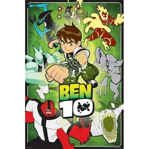 Ben 10 Poster Amazing Action New 24x36