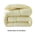 thumbnail image 3 of HYLLai All-Season Lightweight Quilt, Breathable Comforter for Summer & Winter, Machine Washable, Hotel Quality Bedding, 59"x79" (Beige), 3 of 6
