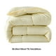 thumbnail image 3 of Edredón acolchado para cama de plumón para todas las estaciones, grande, 152 x 199 cm | Relleno de poliéster ligero y suave | Lavable a máquina, blanco, beige, rosa y café | Ropa de cama cálida y, 3 of 6