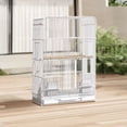 thumbnail image 3 of golytefs Household Bird Cage Impact Resist Wrought Iron Bird Cage Removable Tray Portable Parrot Cage for Indoor Outdoor Home Bird Feeding, 3 of 9