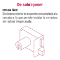 thumbnail image 4 of Cerradura Chapa De Sobreponer Seguridad Barra Puerta Izquierda Malubero Negro, 4 of 5