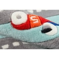 thumbnail image 6 of Momeni Racetrack Polyester Hand Tufted Light Blue Area Rug 5' X 5' Round, 6 of 9
