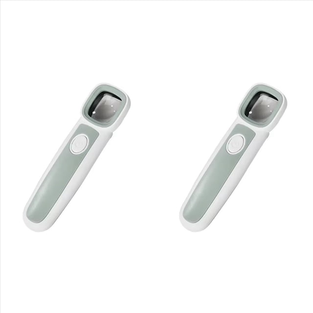 2piezas Lupa de Lectura Iluminada de 50 Aumentos con 2 Luces LED y 1 Lámpara Ultravioleta. Lupa de Mano Multifunción para Joyería.