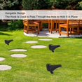 thumbnail image 3 of Crow Decoys for Hunting，Outdoor Simulation Plastic Crow Statue Hunting Decoy Props for Yard Garden Decoration  Black, 3 of 9