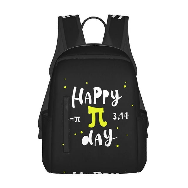 Funny Mathematical Happy Pi Day Backpack,Large Capacity Travel Backpack,Laptop Backpack,Water Resistant Backpack For Women Men 3