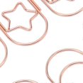 thumbnail image 3 of 40 Pack Star Paper Clips in Bright Colors, Rustproof Coating, Portable and Lightweight, for Office and Home, Rose Gold, 3 of 3