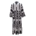 thumbnail image 3 of Kishawna Womens Boho Floral Puff Sleeve Tiered Maxi Dress Long Dresses, 3 of 4