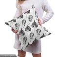 thumbnail image 5 of Leaves Fabric by the Yard, Monochrome Pattern of Fall Oak Leaves Inky and Grunge Floral Theme, Upholstery Fabric for Dining Chairs Home Decor Accents, Charcoal Grey and White by Ambesonne, 5 of 5