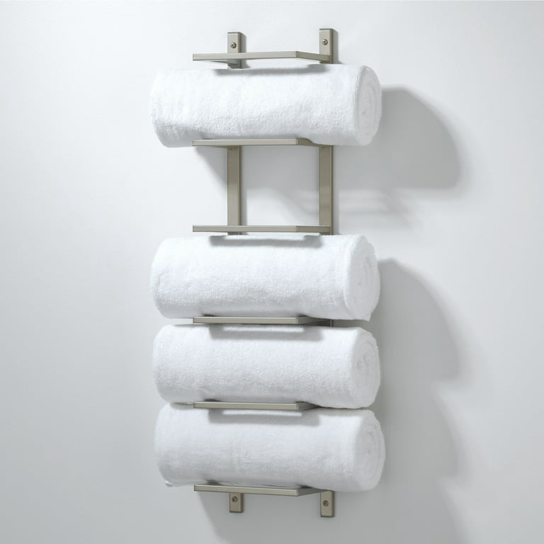 Metal Towel Racks for Bathroom Wall Mounted, Towel Holder for Bathroom  Wall, Bathroom Towel Storage for Tiny Bathrooms, Metal Towel Storage  Organizer
