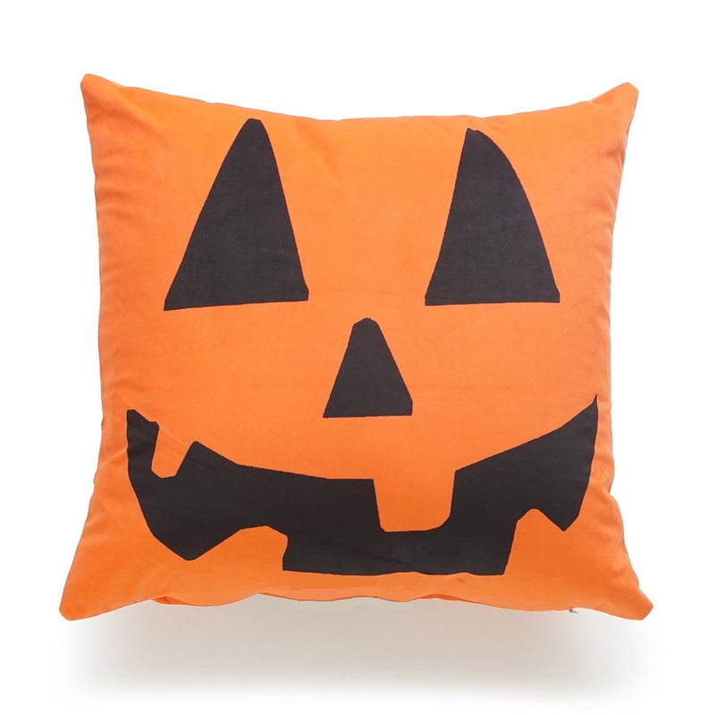 Fall Halloween Pillow Case Linen Sofa Pumpkin ghosts Cushion Cover Home Decor Yc 