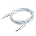 thumbnail image 4 of Cable auxiliar para automóvil para IOS 12 Audio auxiliar de 3,5 mm para adaptador de interfaz IOS Cable trenzado de nailon Blanco, 4 of 5