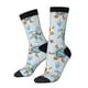 thumbnail image 1 of Balery Sea Turtle Calcetas Largas con Estampado para Hombre y Mujer – Suaves y Transpirables, Talla Única (US 5-11), 1 of 6