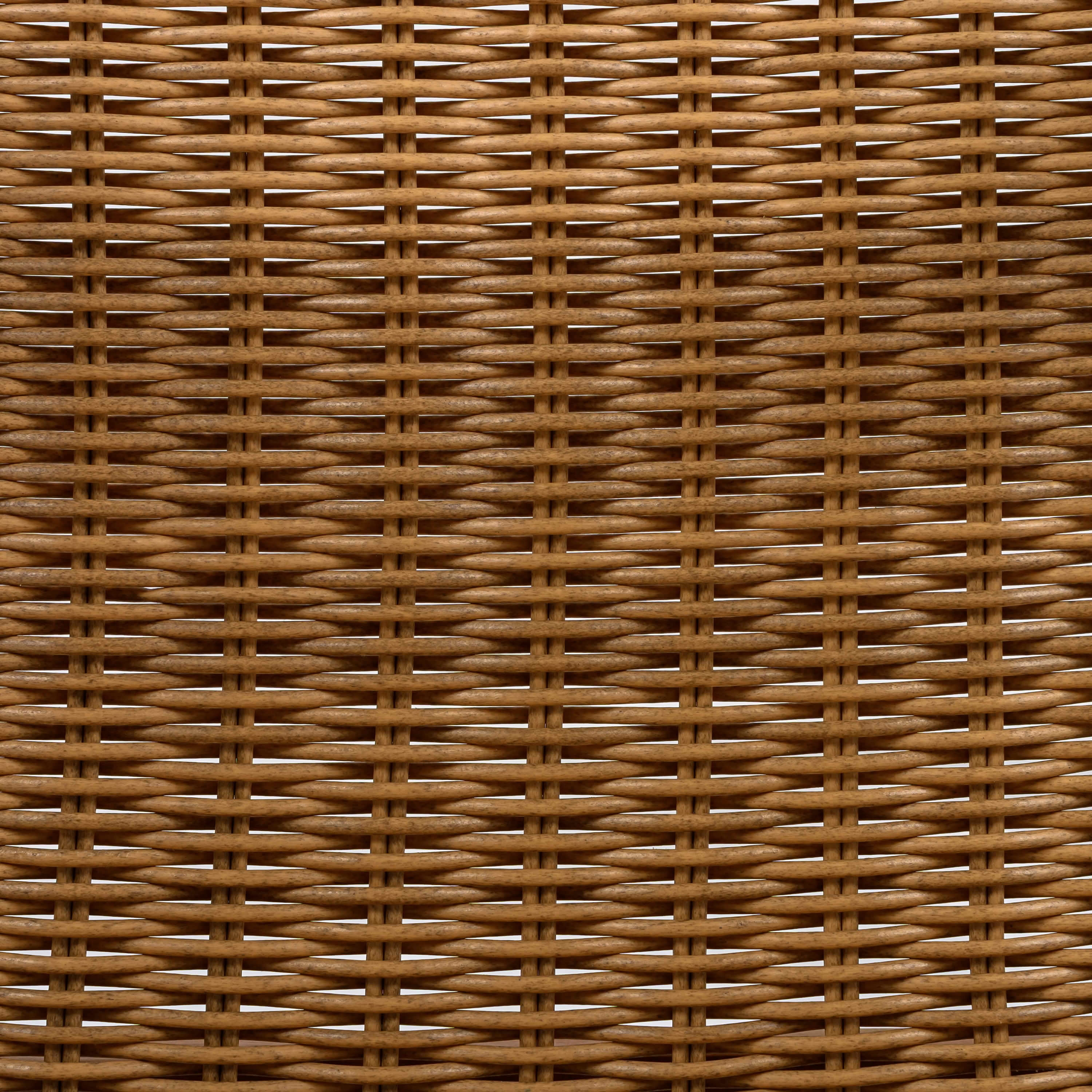 MAYEERTY Set of 2 Patio Acacia Wood Outdoor Chairs with PE Wicker & Waterproof Cushion 400lbs Capacity
