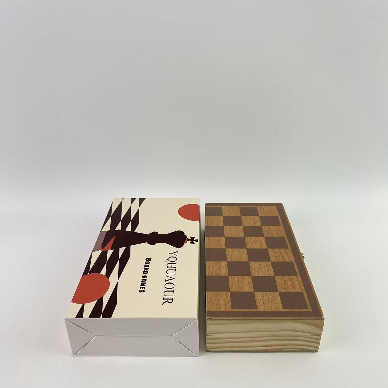 YQHUAOUR  Board games,Upgraded Chess Set, 15" Tournament Staunton Wooden Chess Board Game Set with
