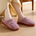 thumbnail image 4 of Viluyesy Womens Fuzzy Slippers, Slip-On Closed Toe Cozy Soft Sole Winter Warm Bedroom House Shoes Purple, 4 of 4