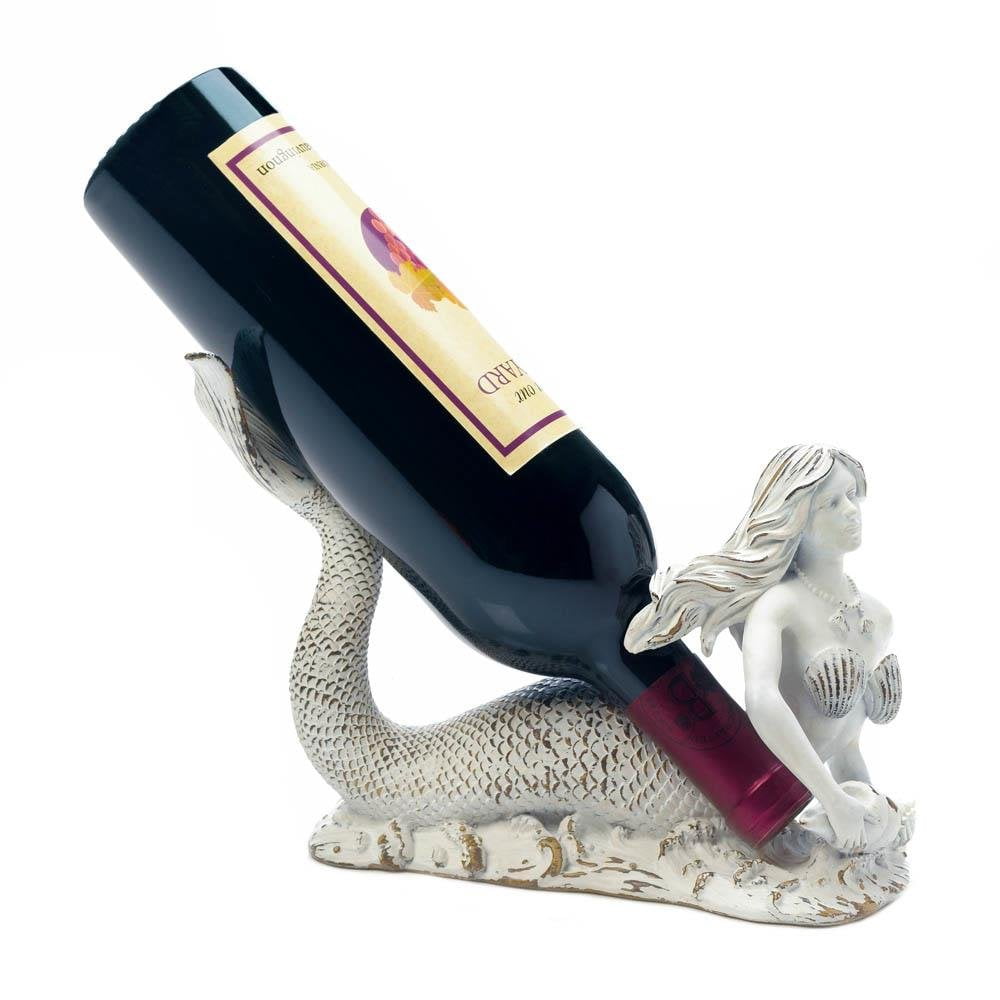 Unique Wine Bottle Holder, Mermaid Decorative Individual Wine Bottle Holder