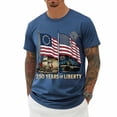 thumbnail image 5 of 250th Anniversary Usa Shirt Mens T-Shirts Short Sleeve Vintage 250 Years American 1776-2026 250th Birthday Usa T-Shirt Big & Tall Athletic Fit America Pullover Streetwear, 5 of 6