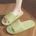 thumbnail image 2 of ibiyuan Comfy Slippers for Women Slides for Women Soft Womens Summer Shoes Non Open Toe Cute Sandals for Women Rubber Sole, 2 of 4