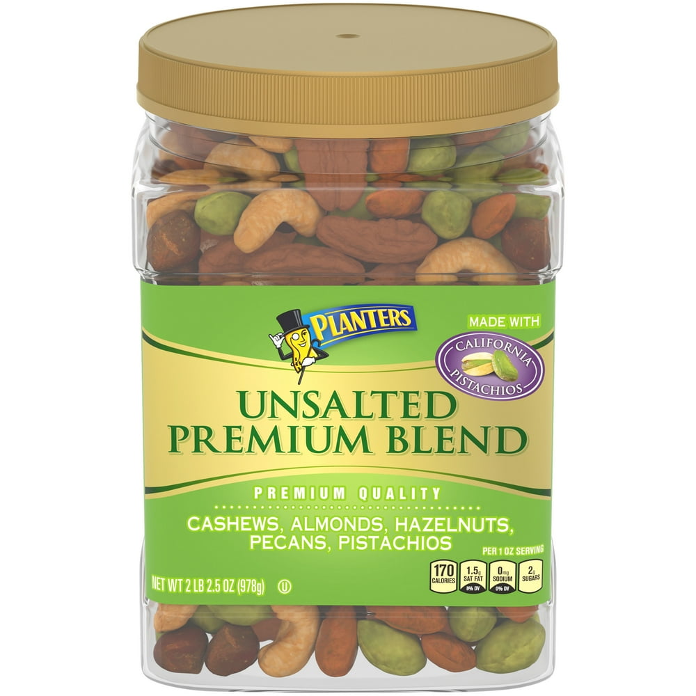 Planters Unsalted Premium Blend Nut Mix with Cashews, Almonds
