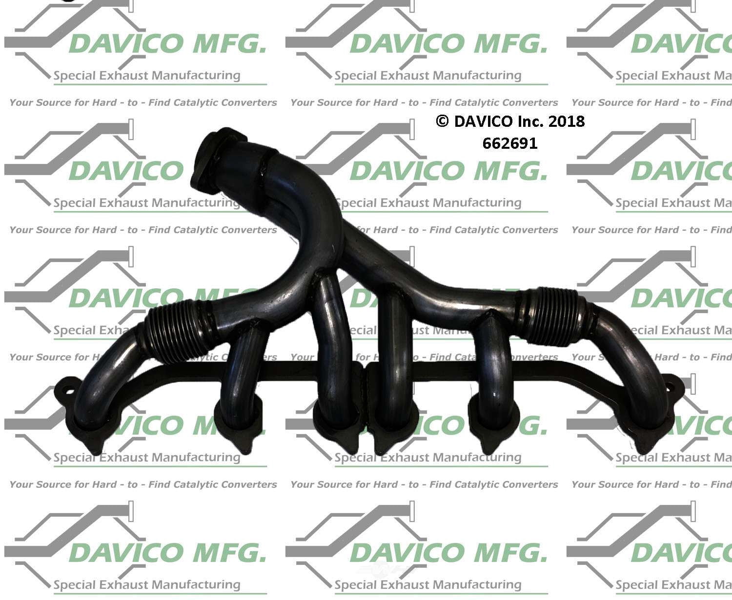 Davico Mfg 662691 Stand alone Exact-Fit exhaust manifold