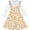 Yellow, variant on Girls Dress Yellow Floral Long Sleeve Cotton Casual Dress 4 Years