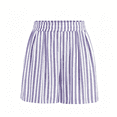 thumbnail image 5 of Elastic Waist Summer Shorts for Women 2026 Trendy Striped Cute Pajama Bottoms Y2K Beach Vacation Shorts with Pockets S, 5 of 8