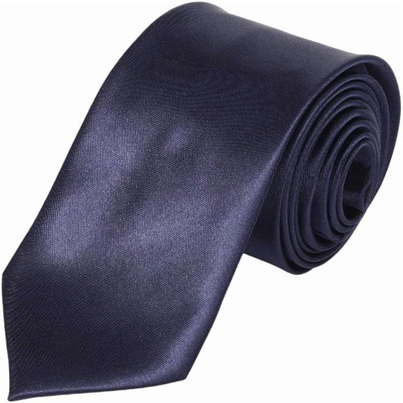 1Pc Solid Color Tie 1494x82x1.5mm Blue Polyester Formal Necktie Fashionable Accessories for Men Business Wedding Party Prom Office Work Interview Suit Blue