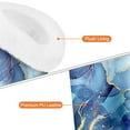thumbnail image 4 of Fintie Plush Lined Double Eyeglasses Holder with Magnetic Base, Anti-scratch PU Leather Glasses Stand Case, Ocean Marble, 4 of 7